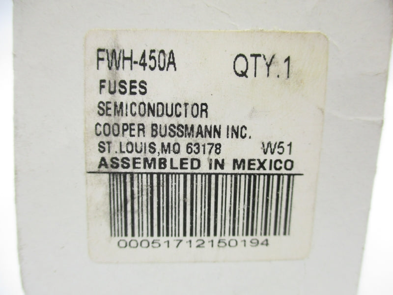 BUSSMANN FWH-450A 500VAC/DC 450A NSMP