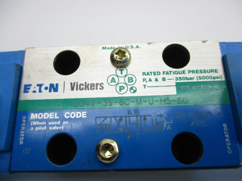 VICKERS DG4V3S6CMUH560 02-109047 24VDC 5000PSI NSNP