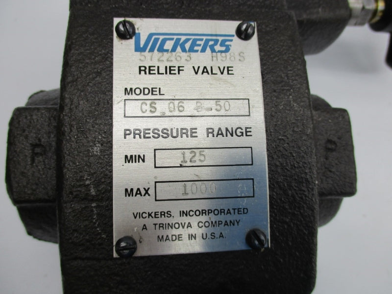 VICKERS CS06B50 572263 1000PSI NSNP