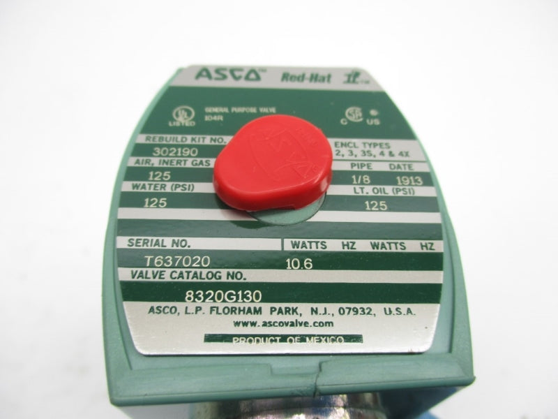 ASCO 8320G130 240VDC 125PSI 1/8" NSMP