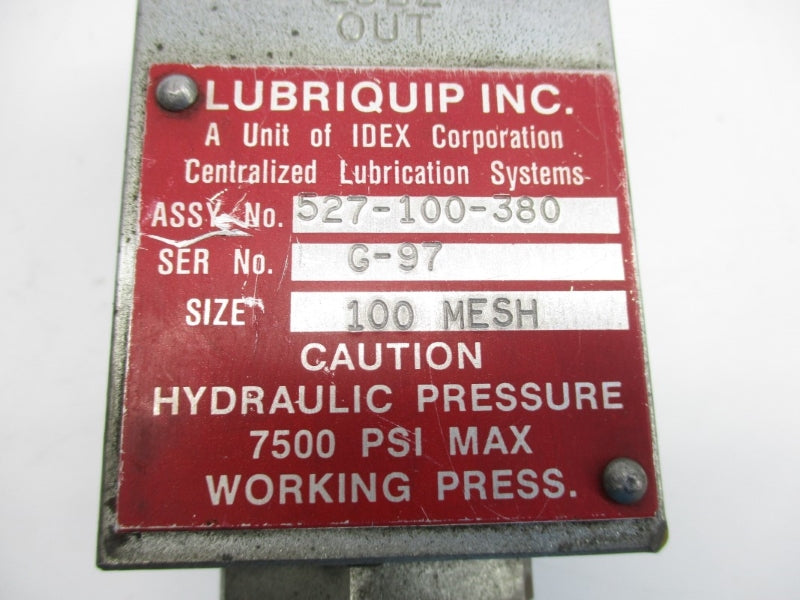LUBRIQUIP 527-100-380 7500PSI NSNP