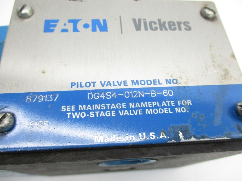 VICKERS DG4S4012NB60 879137 110/120V (AS PICTURED) UNMP