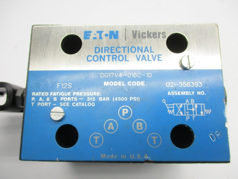 VICKERS DG17V4016C10 02-356393 4500PSI NSNP