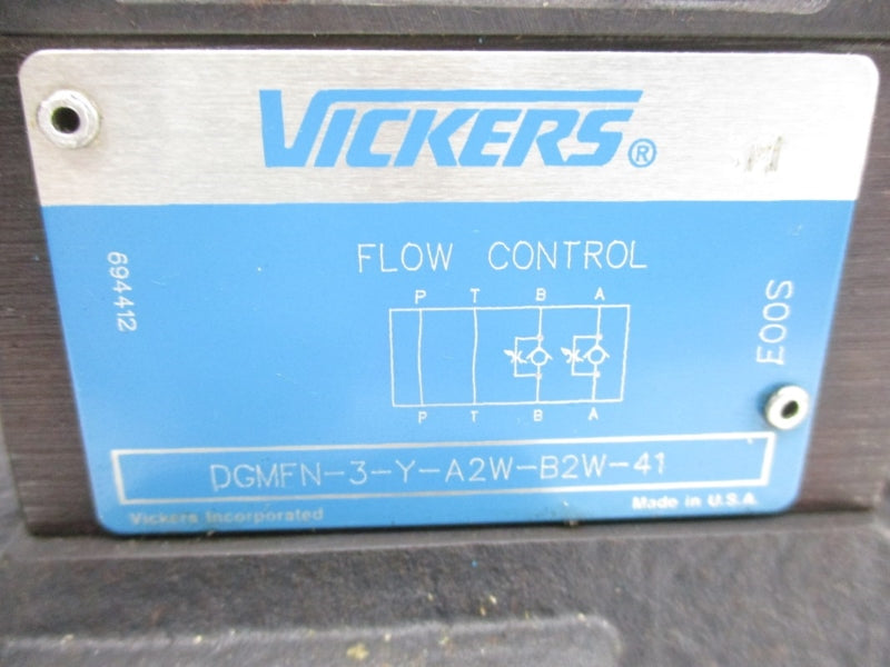 VICKERS DG5S82N2TMFPA5WLB530 02-141618 110/120V .48/.46A 3000PSI NSNP