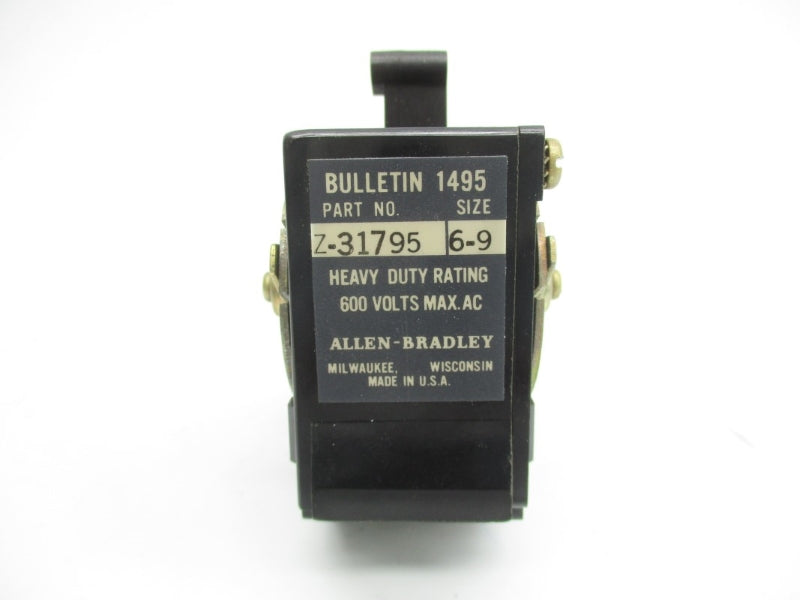 ALLEN BRADLEY Z-31795 600VAC (BK/GR) NSMP