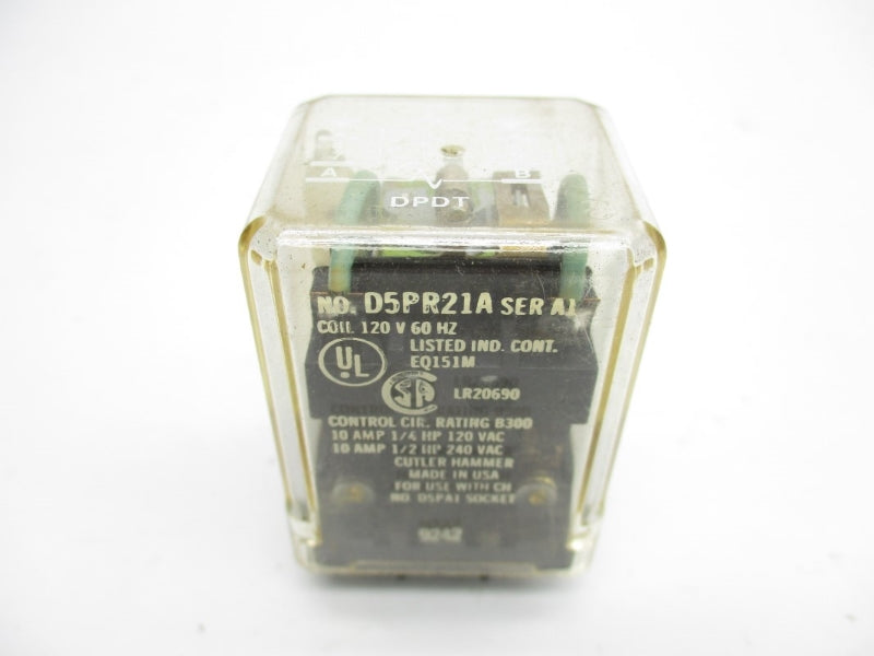 CUTLER HAMMER D5PR21A SER. A1 120VAC 10A NSMP