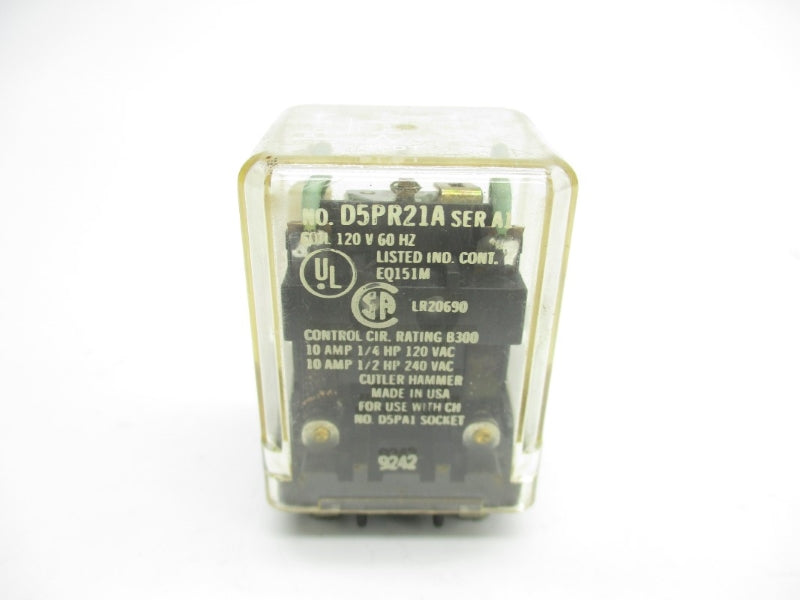 CUTLER HAMMER D5PR21A SER. A1 120VAC 10A NSNP