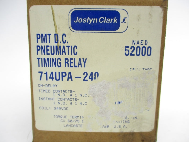 JOSLYN CLARK 714UPA-240 240VDC NSMP