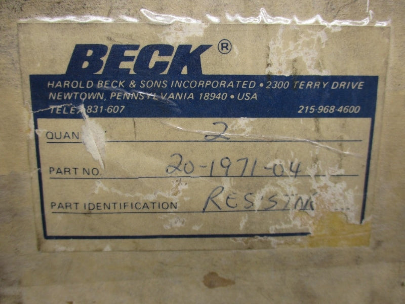 BECK 20-1971-04 (PKG OF 2) NSMP