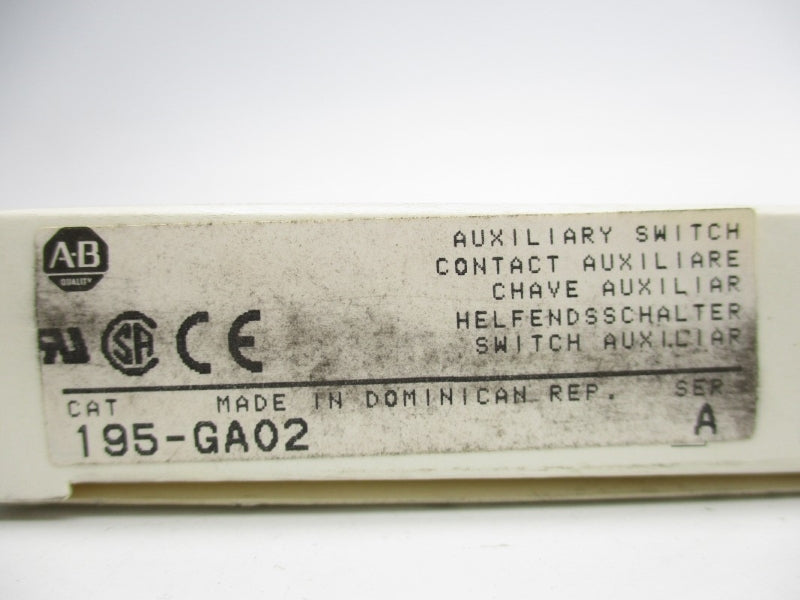 ALLEN BRADLEY 195-GA02 SER. A 600V 1.2A (GY/BL) NSMP