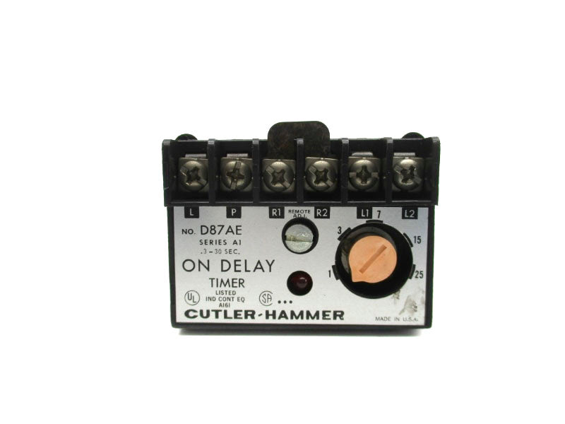 CUTLER HAMMER D87AE SER. A1 24-120VAC/DC 10A .3-30S NSNP