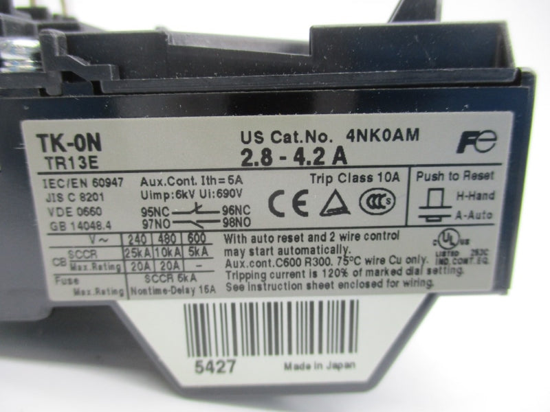 FUJI ELECTRIC 4NK0AM  2.8-4.2A NSMP