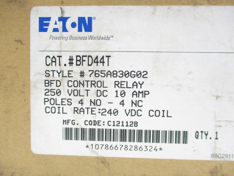 EATON BFD44T 240VDC 10A NSMP