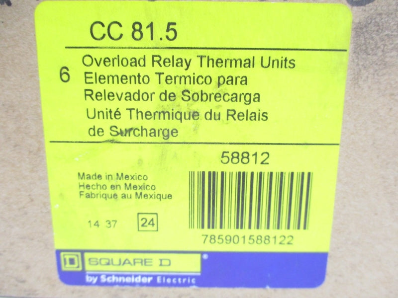 SQUARE D CC81.5 (PKG OF 6) NSMP