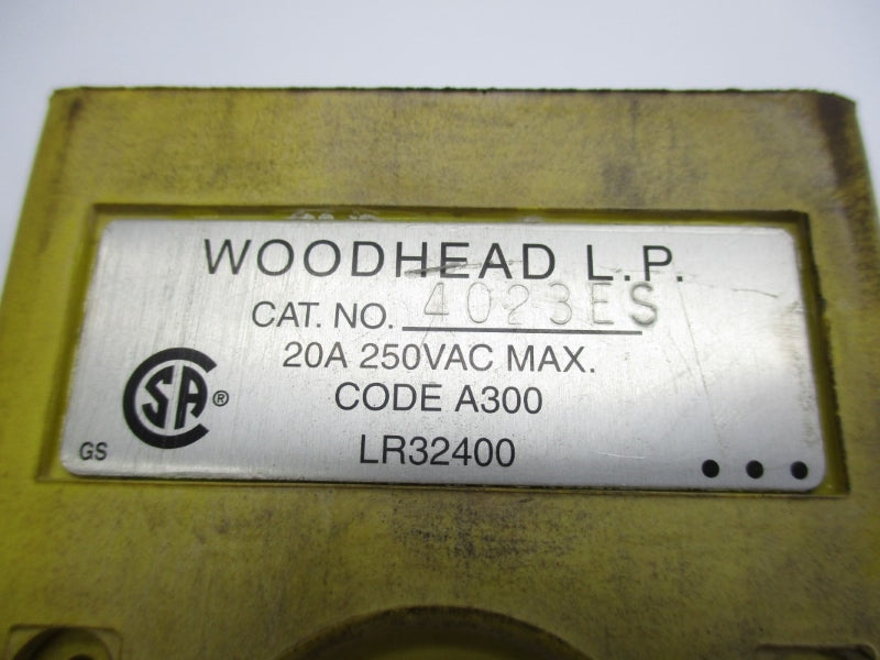 DANIEL WOODHEAD 4023ES 250VAC 20A UNMP
