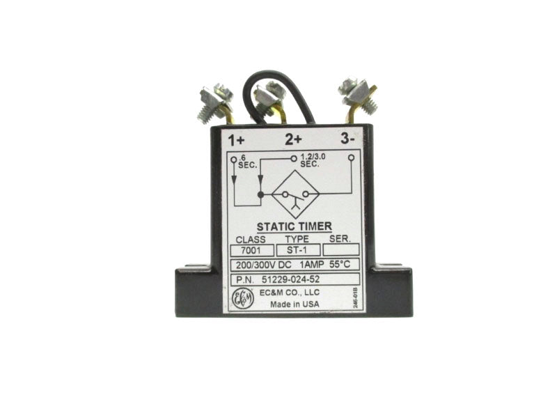 EC&M 51229-024-52 7001ST-1 200/300VDC 1A .6S NSNP