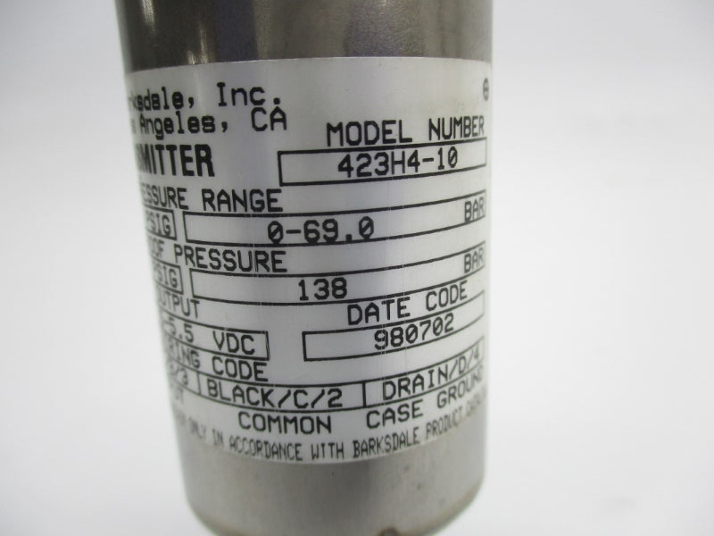 BARKSDALE 423H4-10 9-30VDC 2000PSI NSNP