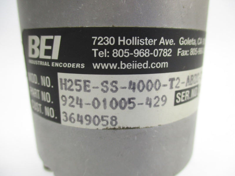 BEI H25E-SS-4000-T2-ABZC-7272-EM18-S 924-01005-429 5-28VDC NSNP