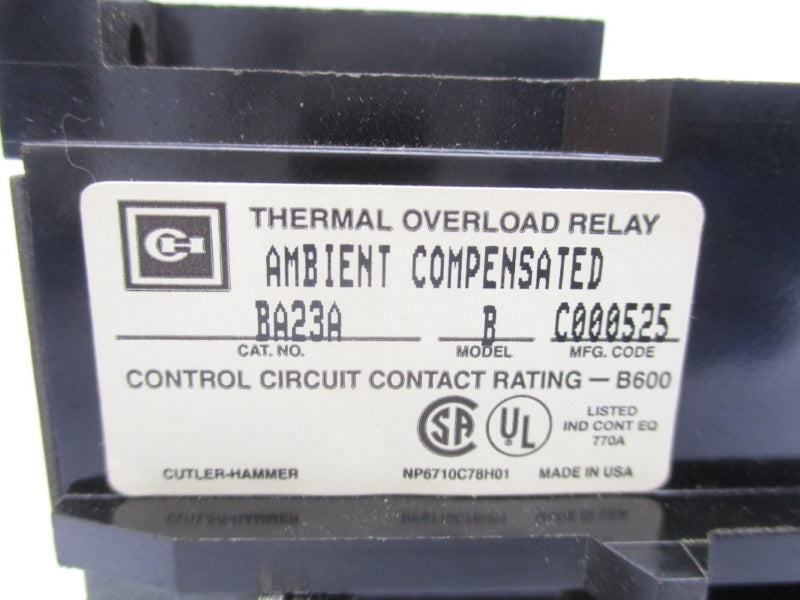 CUTLER HAMMER BA23A NSNP