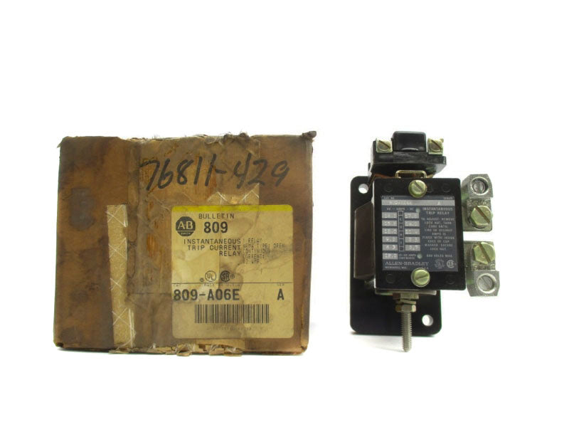 ALLEN BRADLEY 809-A06E SER. A 12A (BR/YL) NSMP