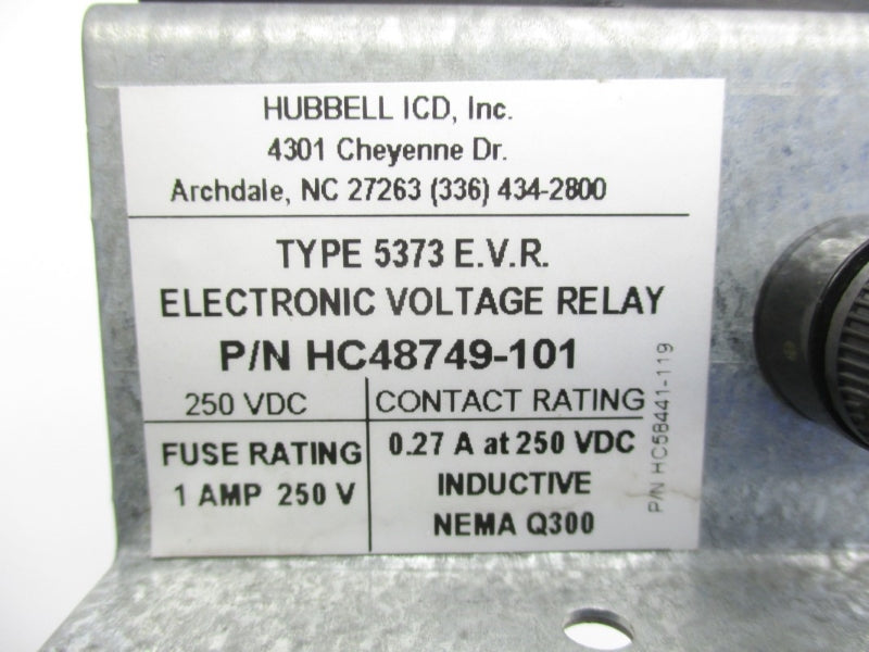 HUBBELL HC48749-101 250VDC 1A NSNP