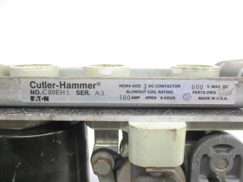 CUTLER HAMMER C80EH1 SER. A3 600VDC 100A UNMP
