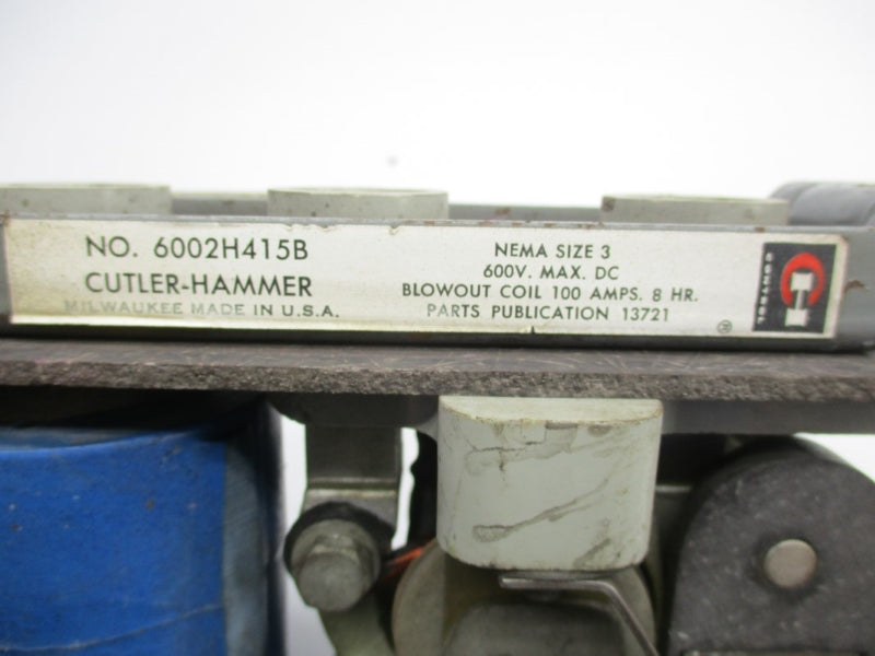 CUTLER HAMMER 6002H415B 600VDC 100A UNMP