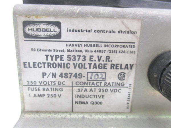HUBBELL 48749-102 250VDC 1A UNMP