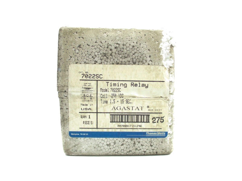 AGASTAT 7022SC 250VDC 1.5-15S NSFS