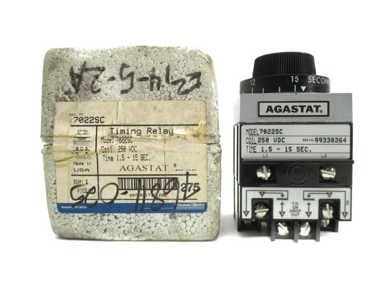 AGASTAT 7022SC 250VDC 1.5-15S NSMP