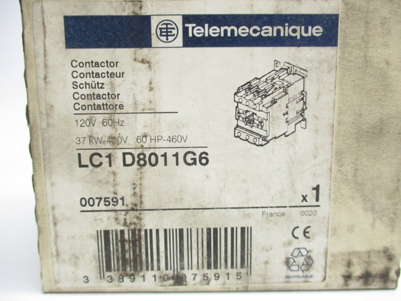 TELEMECANIQUE LC1D8011G6 120V NSMP