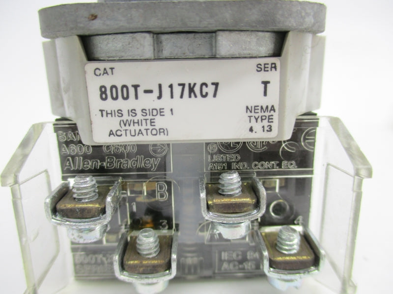 ALLEN BRADLEY 800T-J17KC7B SER. T (WH) NSMP
