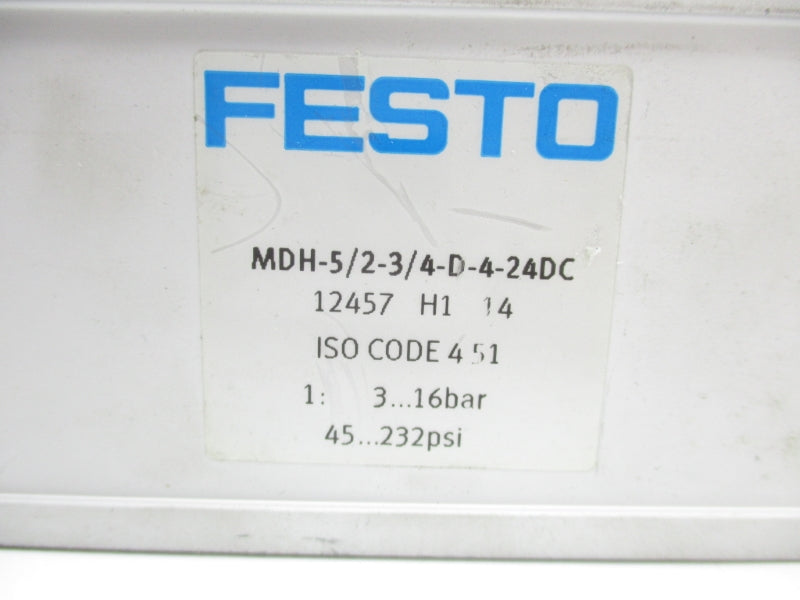 FESTO MDH-5/2-3/4-D-4-24DC 12457 NSNP