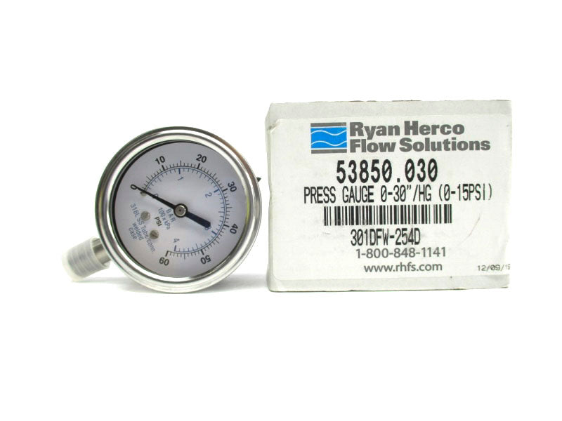 RYAN HERCO 301DFW-254D 53850.030 0-PSI NSMP