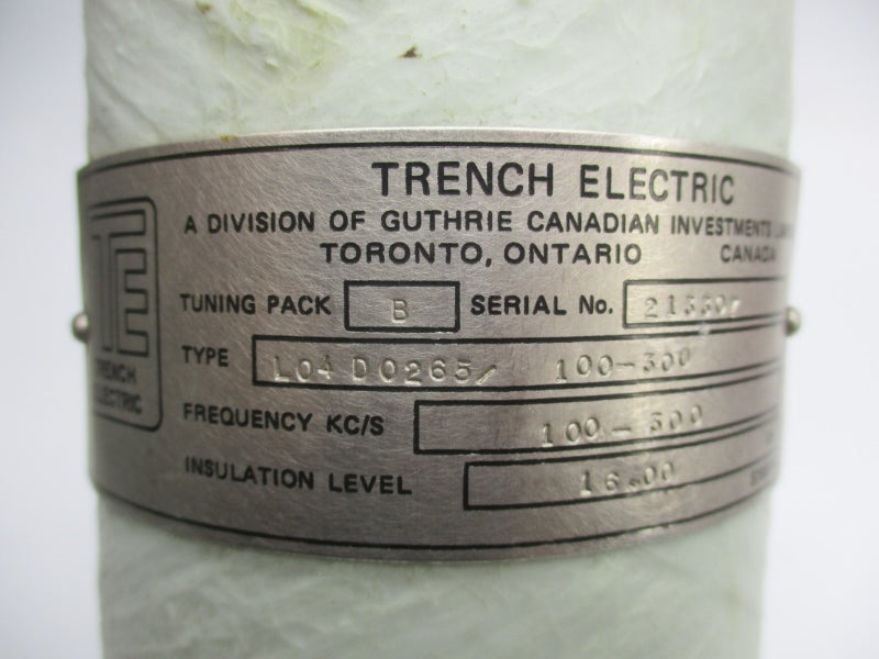 TRENCH ELECTRIC L04D0265/100-300 16.00KV (AS PICTURED) NSNP