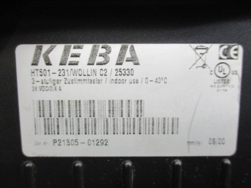 KEBA HT501-231/WOLLINC2/25330 24VDC 0.4A NSNP