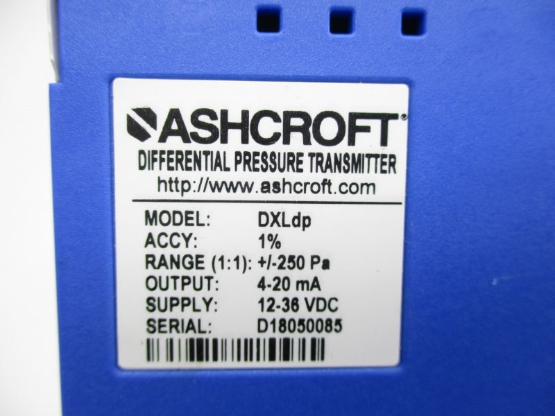 ASHCROFT DXLDP 12-36VDC +/-250Pa NSNP