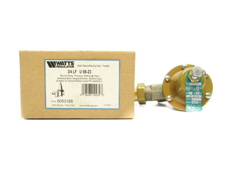 WATTS 3/4-LF-U5B-Z3 0053195 300PSI 160'F NSMP