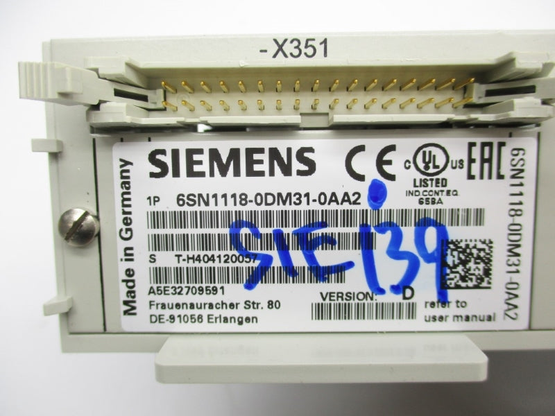 SIEMENS 6SN1118-0DM31-0AA2 UNMP