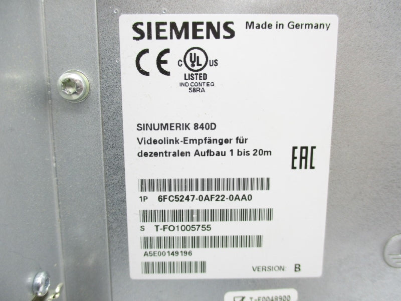 SIEMENS 6FC5247-0AF22-0AA0 UNMP