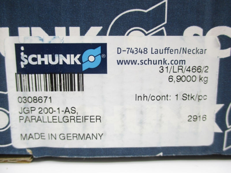 SCHUNK JGP200/1AS 308671 NSMP