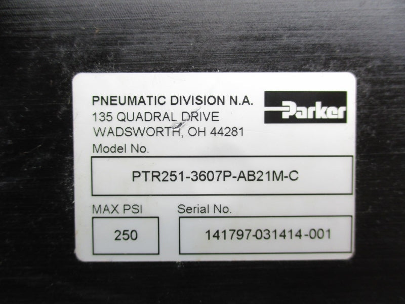 PARKER PTR251-3607P-AB21M-C 250PSI NSNP
