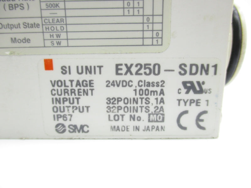 SMC EX250-SDN1 24VDC 1A UNMP