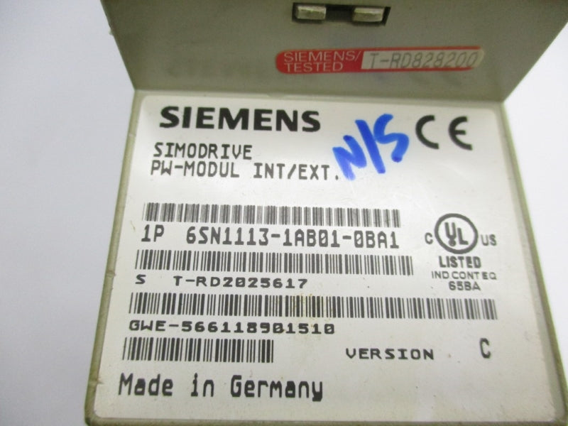 SIEMENS 6SN1113-1AB01-0BA1 UNMP