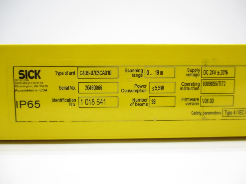 SICK C40S-0703CA010 1018641 24VDC NSNP