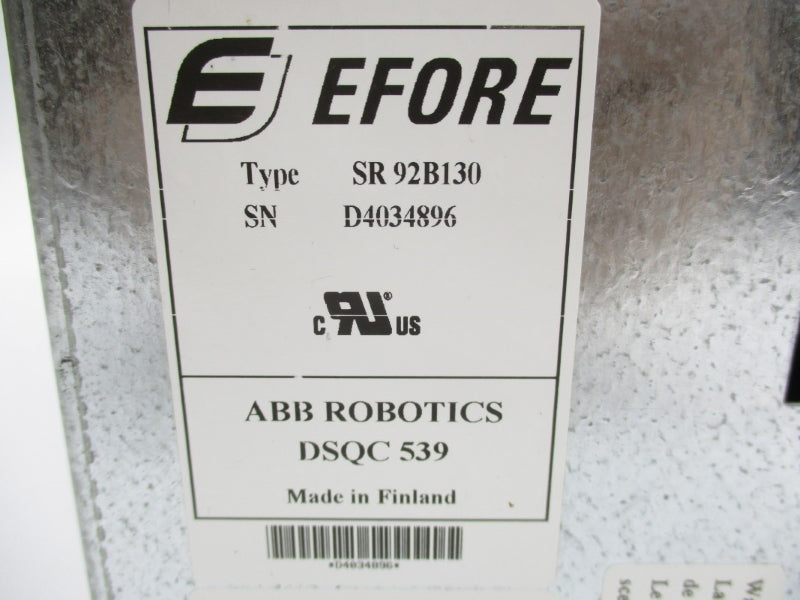 EFORE SR92B130 DSQC539 230VAC 8.7A UNMP