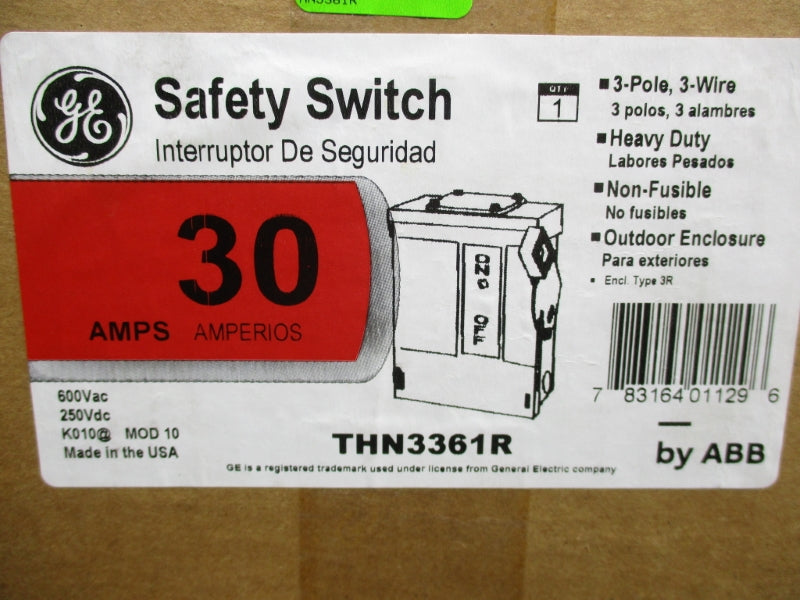 GENERAL ELECTRIC THN3361R 600VAC 30A NSFS