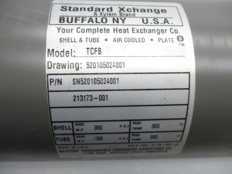 STANDARD XCHANGE SN520105024001 TCFB 300PSI 300'F NSNP