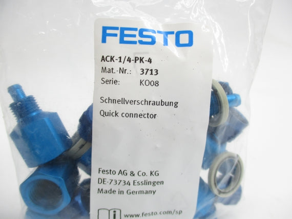 FESTO ACK-1/4-PK-4 3713 NSMP