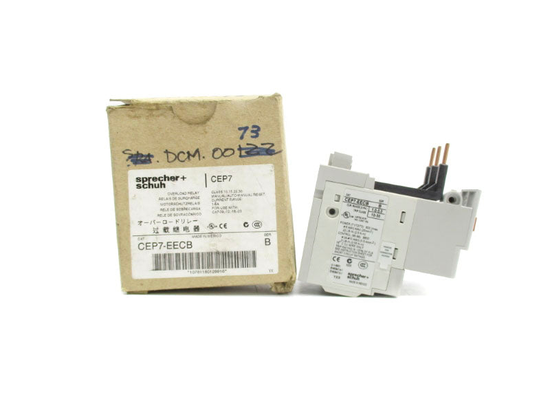 SPRECHER+SCHUH CEP7-EECB SER. B 600V 1.0-5.0A NSMP